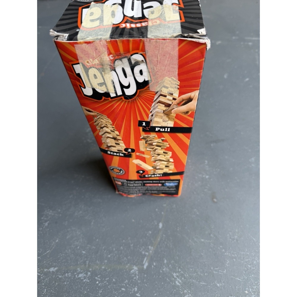 Hasbro Gaming Jenga Classic Stacking Block Skill Game Ages 6+ A2120
